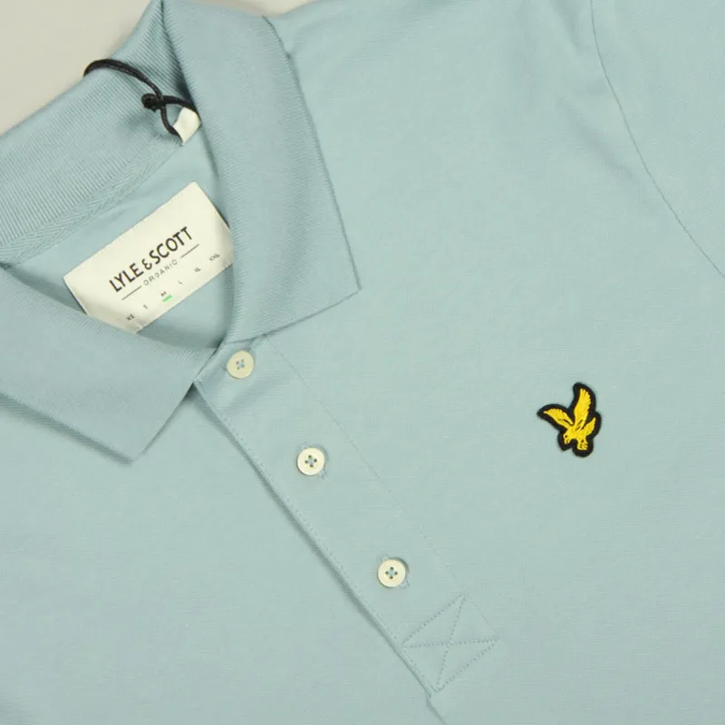 Lyle and Scott Plain Polo Shirt - Away Blue-1